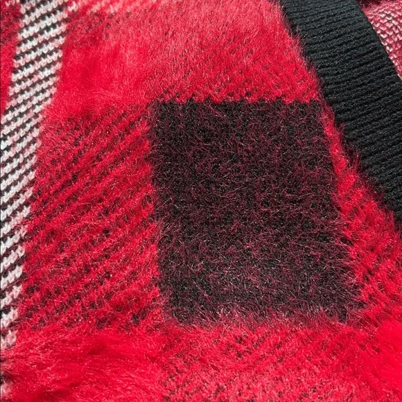 Torrid Red and Black Plaid Cardigan - Picture 7 of 9